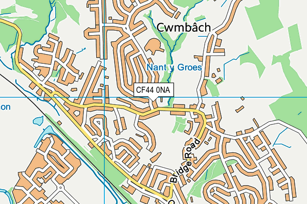 CF44 0NA map - OS VectorMap District (Ordnance Survey)