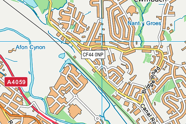 CF44 0NP map - OS VectorMap District (Ordnance Survey)