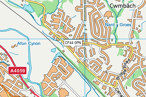 CF44 0PN map - OS VectorMap District (Ordnance Survey)