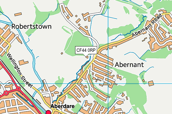 CF44 0RP map - OS VectorMap District (Ordnance Survey)