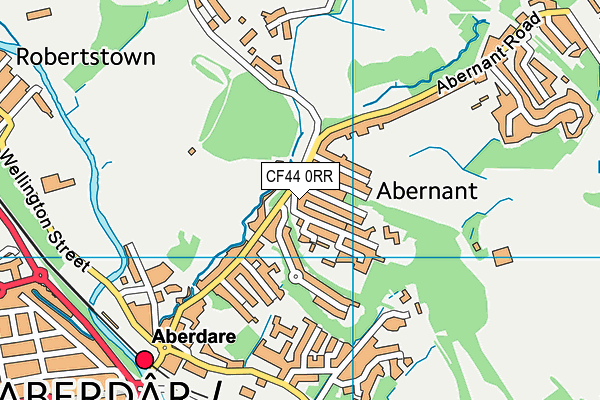 CF44 0RR map - OS VectorMap District (Ordnance Survey)