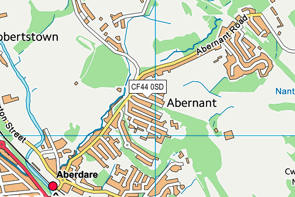 CF44 0SD map - OS VectorMap District (Ordnance Survey)