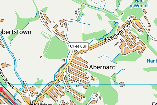 Abernant Primary School map (CF44 0SF) - OS VectorMap District (Ordnance Survey)