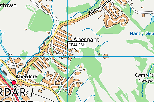 CF44 0SH map - OS VectorMap District (Ordnance Survey)