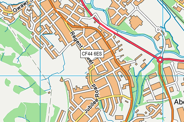 CF44 6ES map - OS VectorMap District (Ordnance Survey)