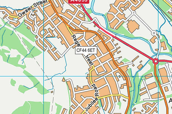 CF44 6ET map - OS VectorMap District (Ordnance Survey)