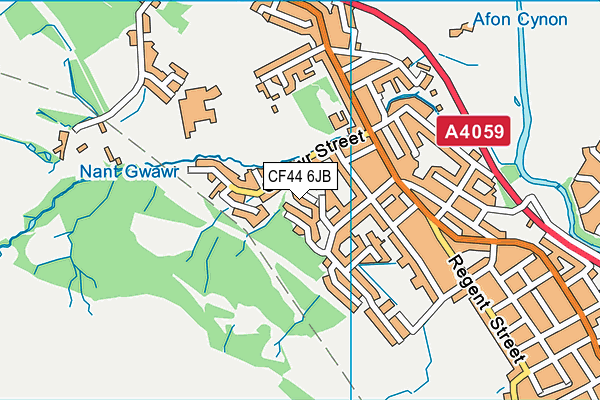 CF44 6JB map - OS VectorMap District (Ordnance Survey)