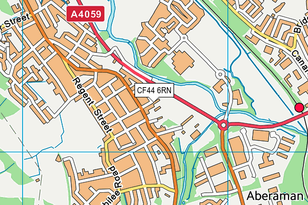 CF44 6RN map - OS VectorMap District (Ordnance Survey)