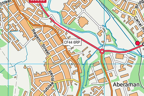 CF44 6RP map - OS VectorMap District (Ordnance Survey)