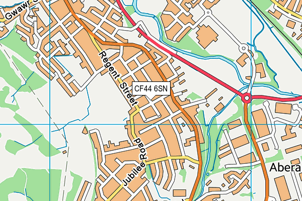 CF44 6SN map - OS VectorMap District (Ordnance Survey)