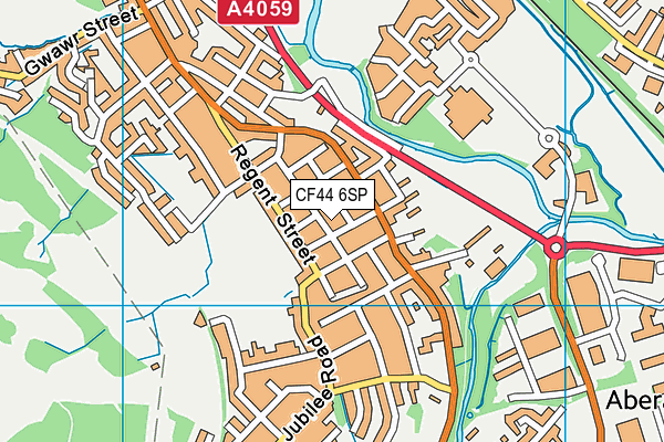 CF44 6SP map - OS VectorMap District (Ordnance Survey)