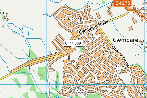 Cwmdar County Primary School map (CF44 8UA) - OS VectorMap District (Ordnance Survey)