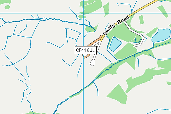 CF44 8UL map - OS VectorMap District (Ordnance Survey)