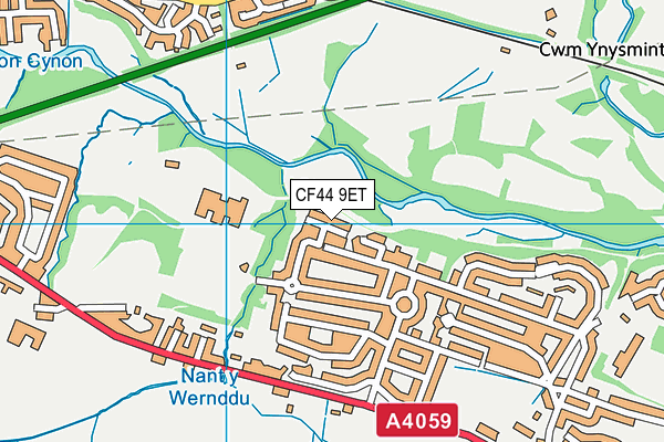 CF44 9ET map - OS VectorMap District (Ordnance Survey)