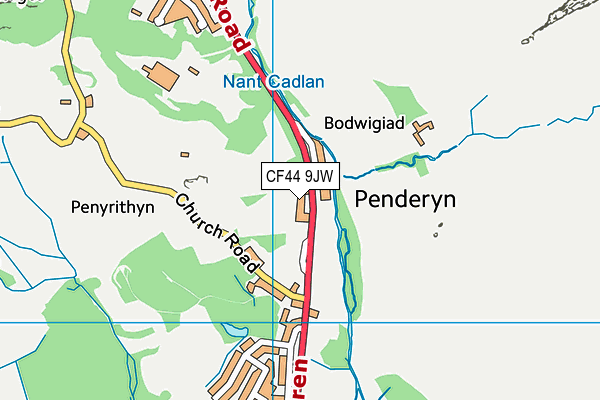 Penderyn Primary School map (CF44 9JW) - OS VectorMap District (Ordnance Survey)