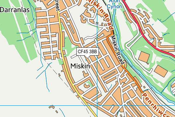 CF45 3BB map - OS VectorMap District (Ordnance Survey)