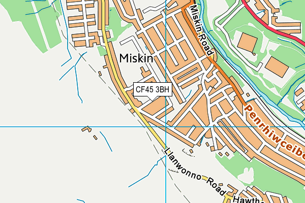 CF45 3BH map - OS VectorMap District (Ordnance Survey)