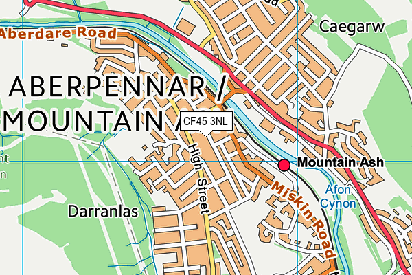 CF45 3NL map - OS VectorMap District (Ordnance Survey)