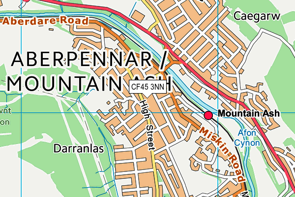 CF45 3NN map - OS VectorMap District (Ordnance Survey)