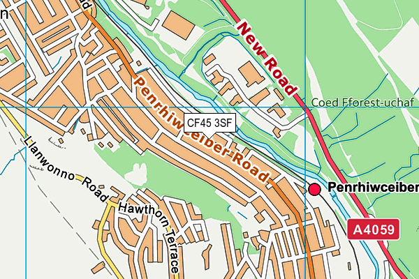 CF45 3SF map - OS VectorMap District (Ordnance Survey)