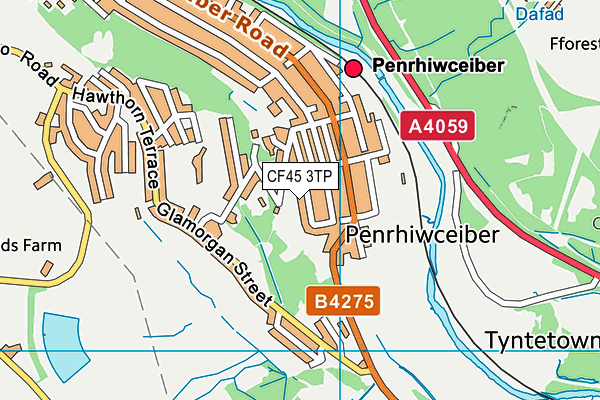 CF45 3TP map - OS VectorMap District (Ordnance Survey)