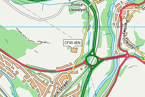 CF45 4EN map - OS VectorMap District (Ordnance Survey)