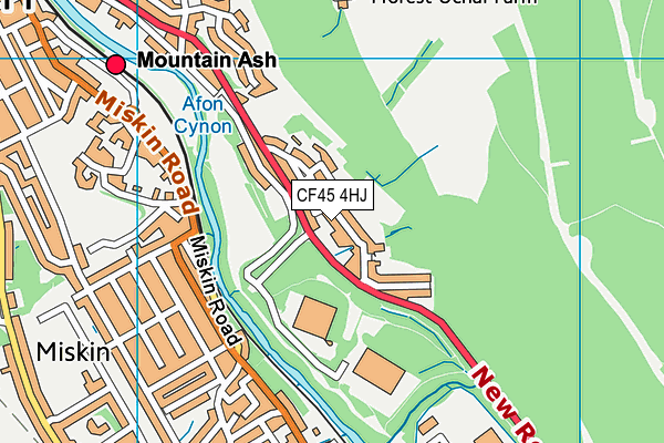 CF45 4HJ map - OS VectorMap District (Ordnance Survey)