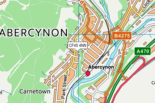 CF45 4NN map - OS VectorMap District (Ordnance Survey)