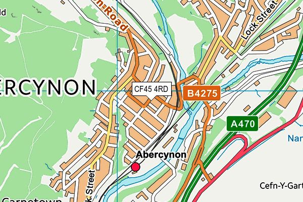 CF45 4RD map - OS VectorMap District (Ordnance Survey)