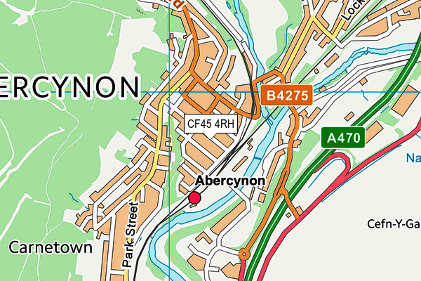 CF45 4RH map - OS VectorMap District (Ordnance Survey)