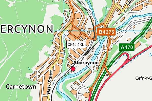 CF45 4RL map - OS VectorMap District (Ordnance Survey)