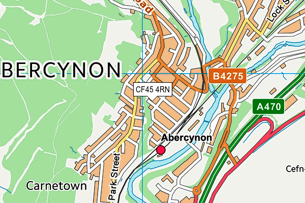 CF45 4RN map - OS VectorMap District (Ordnance Survey)