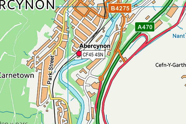 CF45 4SN map - OS VectorMap District (Ordnance Survey)