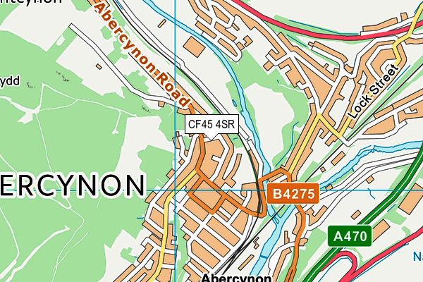 CF45 4SR map - OS VectorMap District (Ordnance Survey)