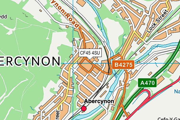 CF45 4SU map - OS VectorMap District (Ordnance Survey)