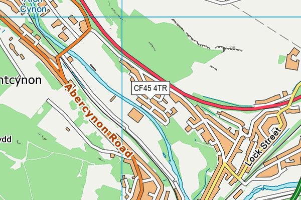 CF45 4TR map - OS VectorMap District (Ordnance Survey)