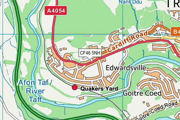 CF46 5NH map - OS VectorMap District (Ordnance Survey)