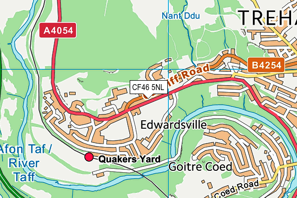 CF46 5NL map - OS VectorMap District (Ordnance Survey)