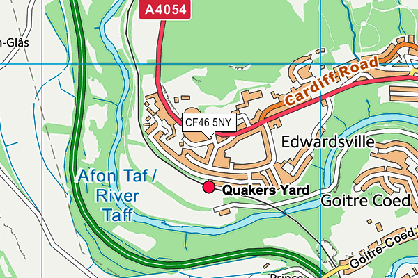 CF46 5NY map - OS VectorMap District (Ordnance Survey)