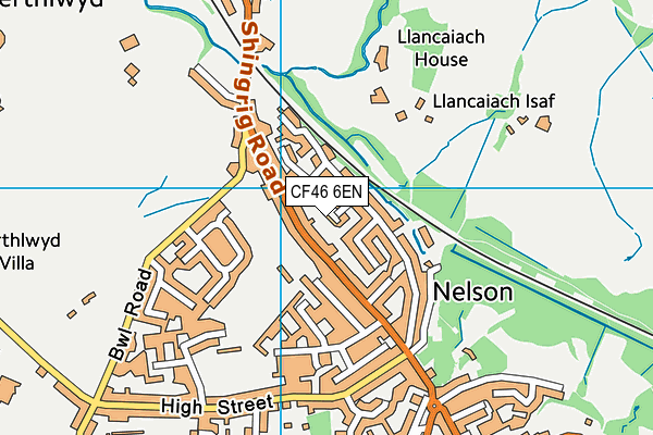 CF46 6EN map - OS VectorMap District (Ordnance Survey)