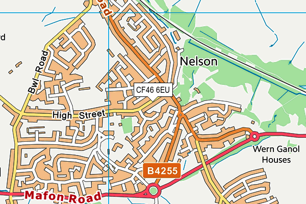 CF46 6EU map - OS VectorMap District (Ordnance Survey)