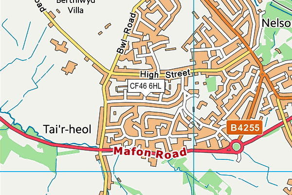 Llanfabon Infants School map (CF46 6HL) - OS VectorMap District (Ordnance Survey)