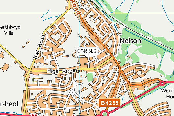 CF46 6LG map - OS VectorMap District (Ordnance Survey)