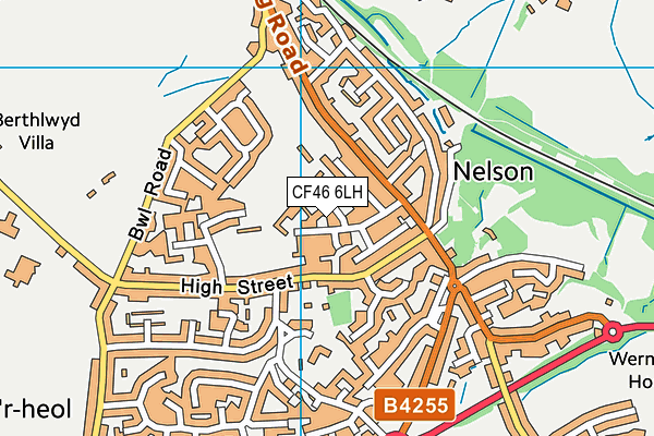 CF46 6LH map - OS VectorMap District (Ordnance Survey)