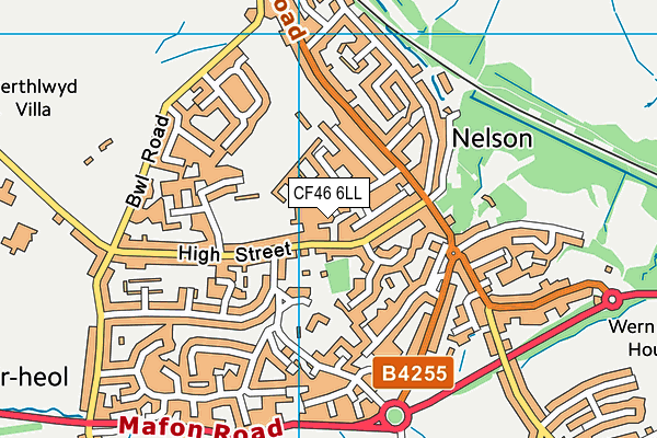 CF46 6LL map - OS VectorMap District (Ordnance Survey)