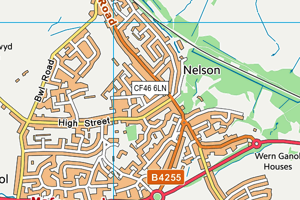 CF46 6LN map - OS VectorMap District (Ordnance Survey)