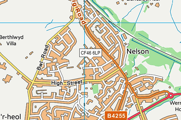 CF46 6LP map - OS VectorMap District (Ordnance Survey)