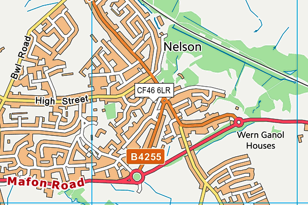 CF46 6LR map - OS VectorMap District (Ordnance Survey)