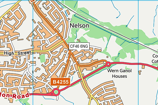 CF46 6NG map - OS VectorMap District (Ordnance Survey)