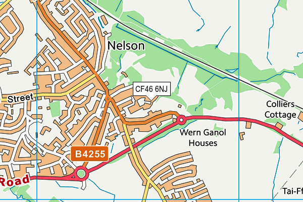 CF46 6NJ map - OS VectorMap District (Ordnance Survey)